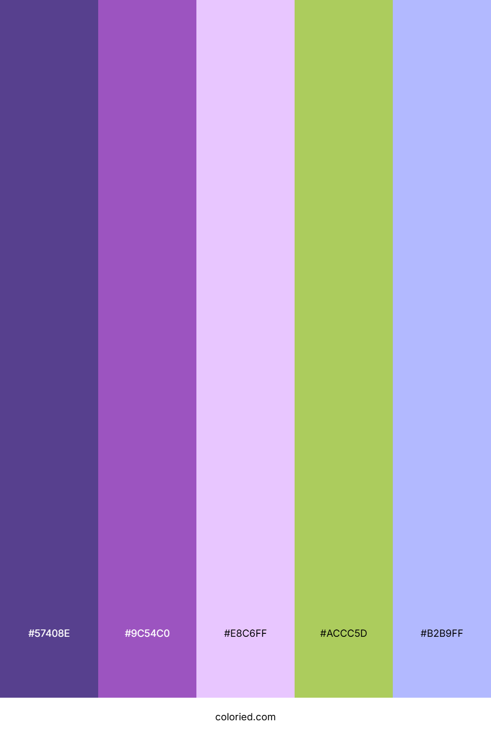 Violet Orchid Glow Color Palette