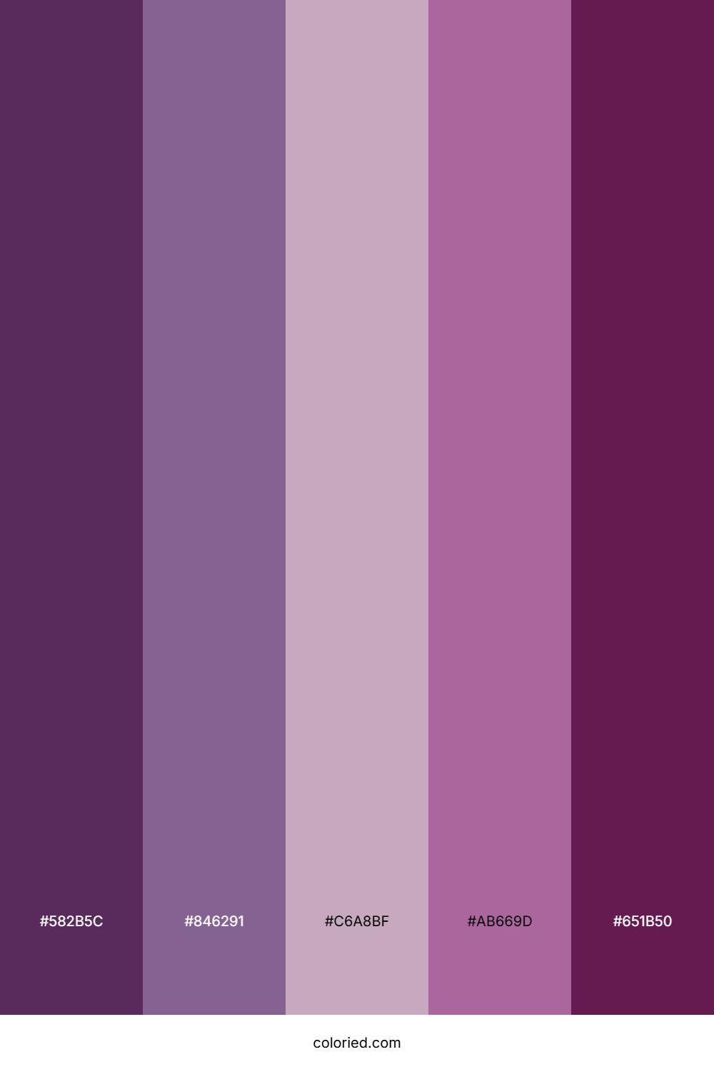 Violet Petal Mist Color Palette