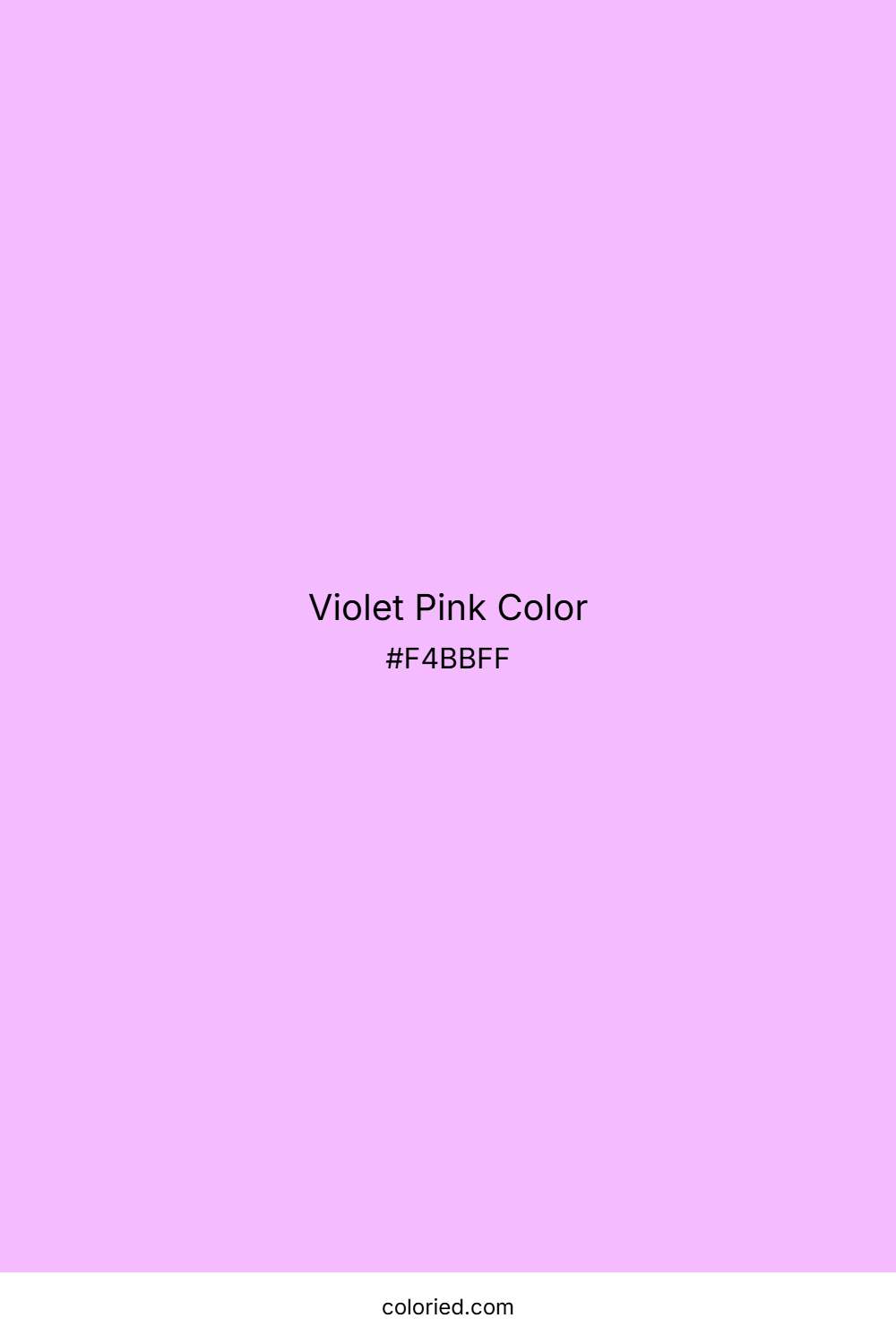 Violet Pink Color