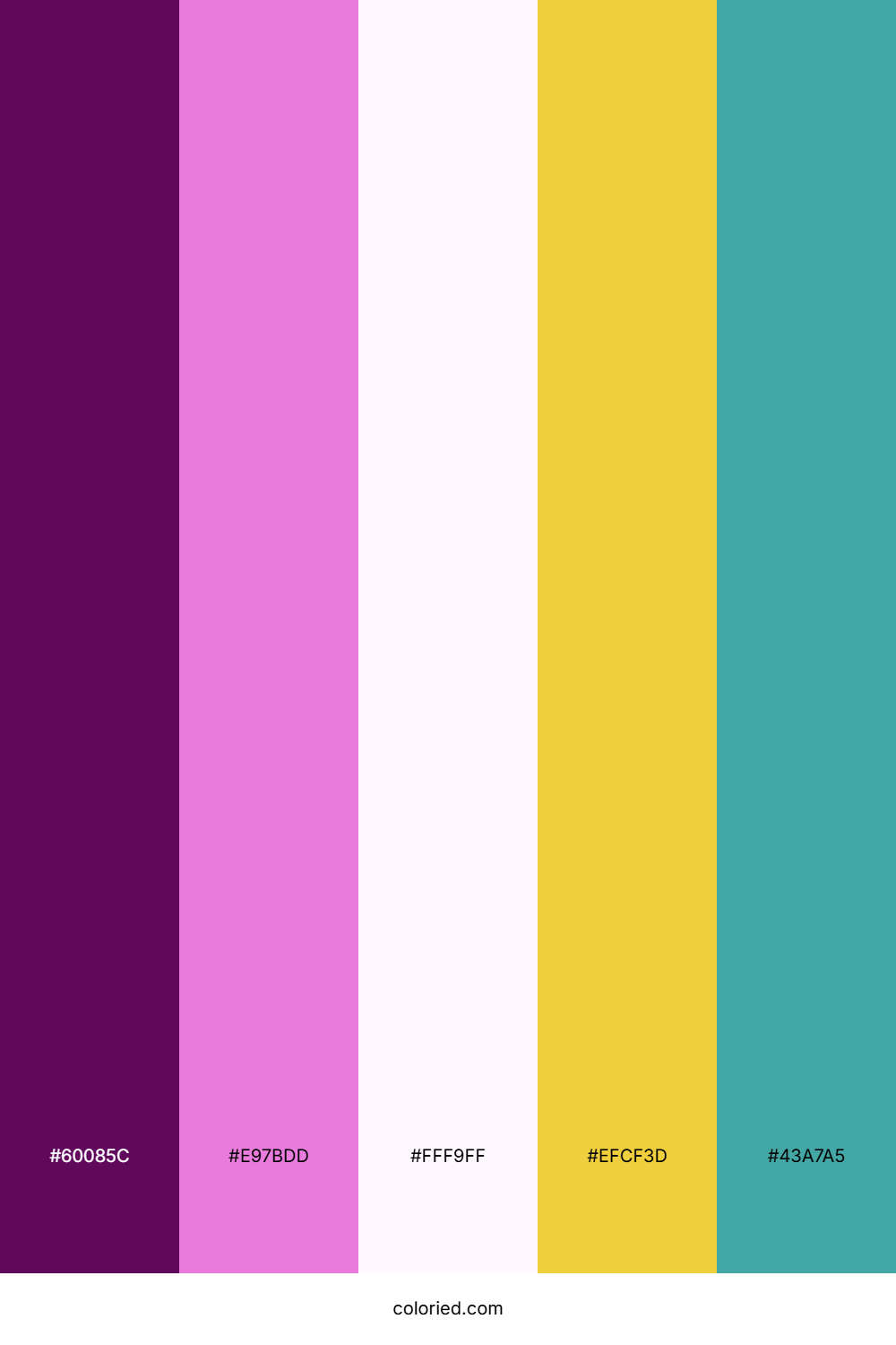 Violet Pink Oasis Color Palette