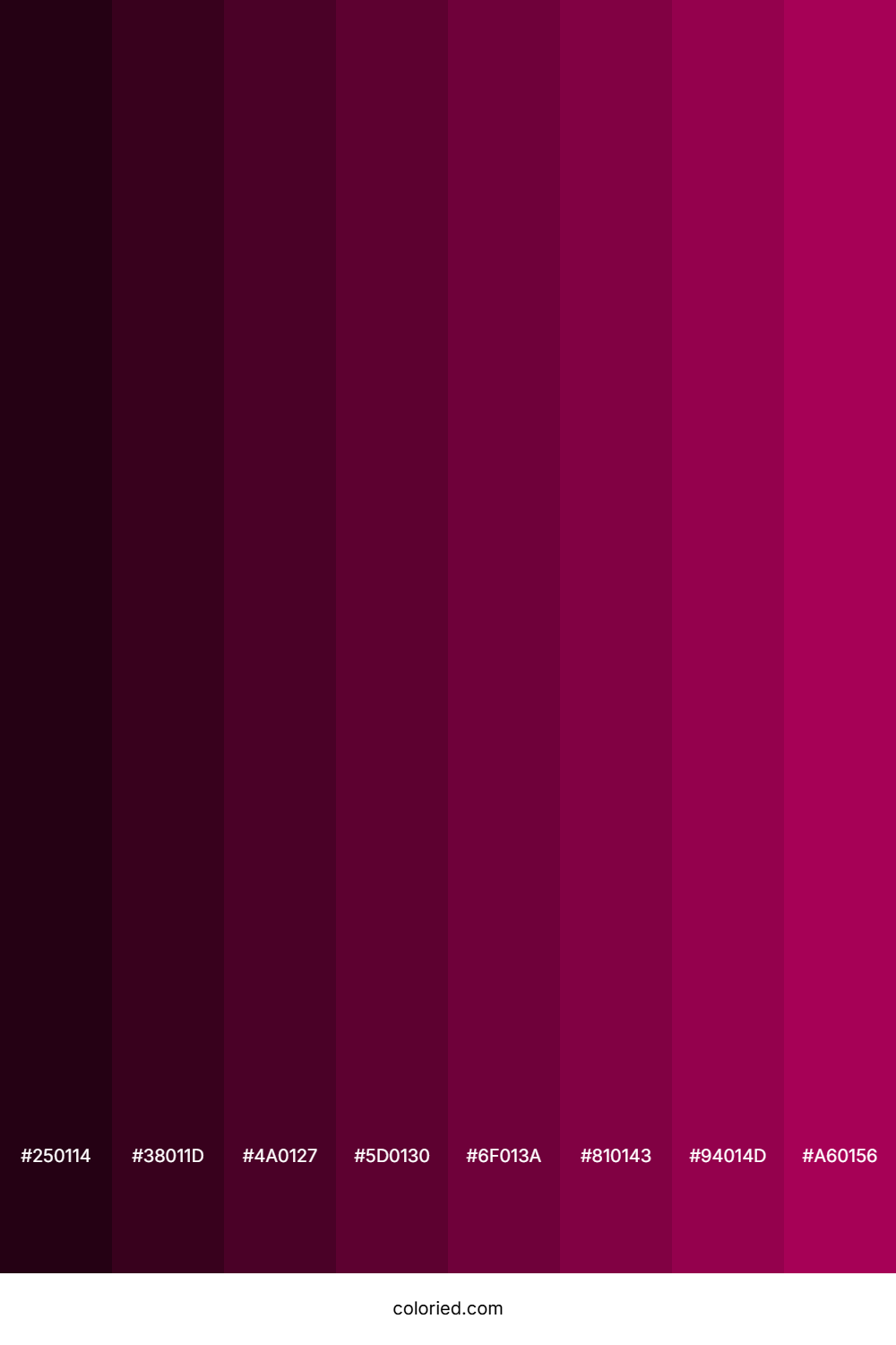 Violet Red Color Shades