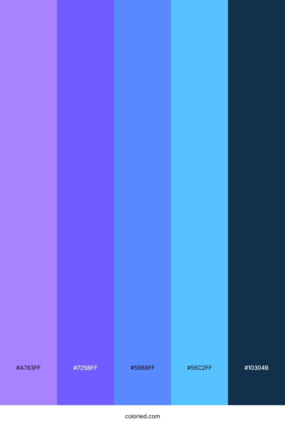 Violet Sky Ocean Color Palette