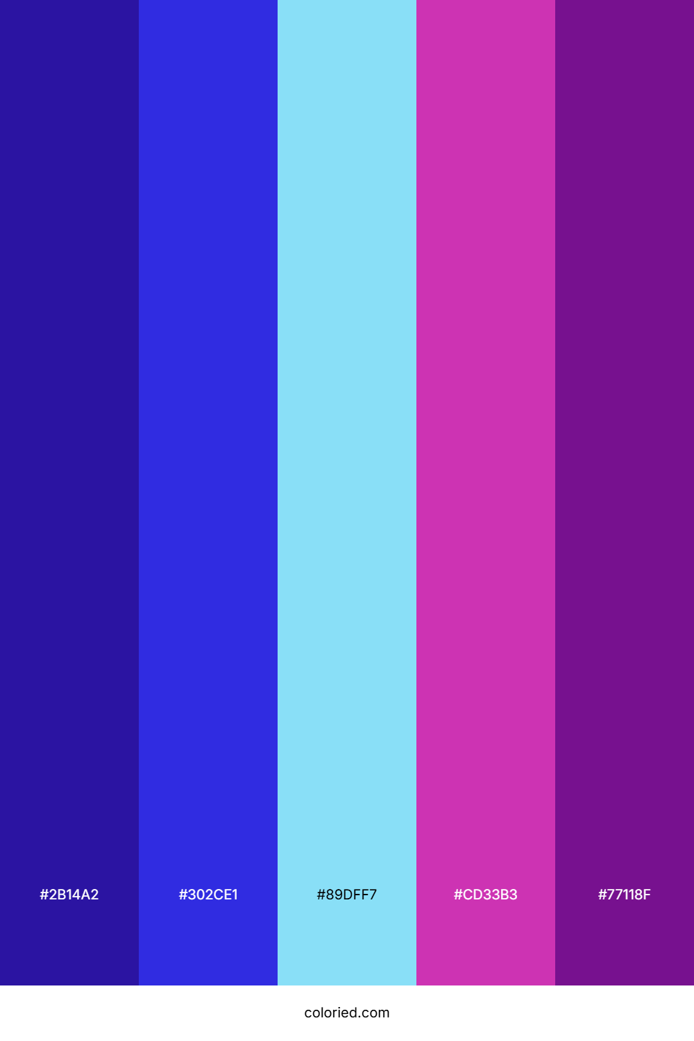 Violet Starburst Wave Color Palette