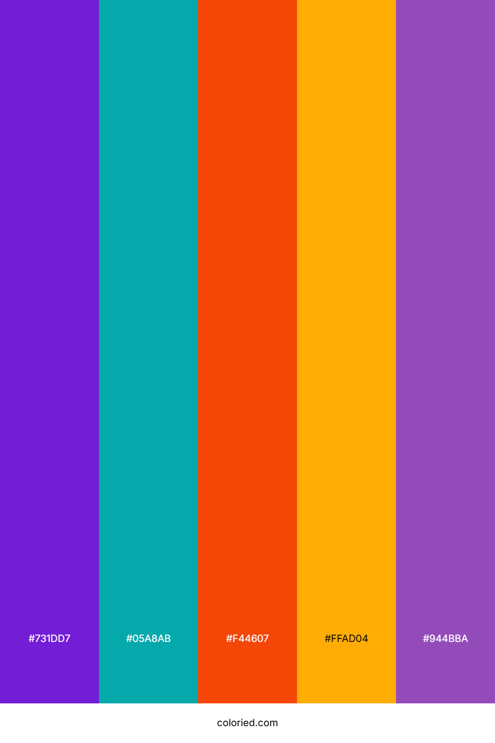 Violet Sunrise Ember Color Palette