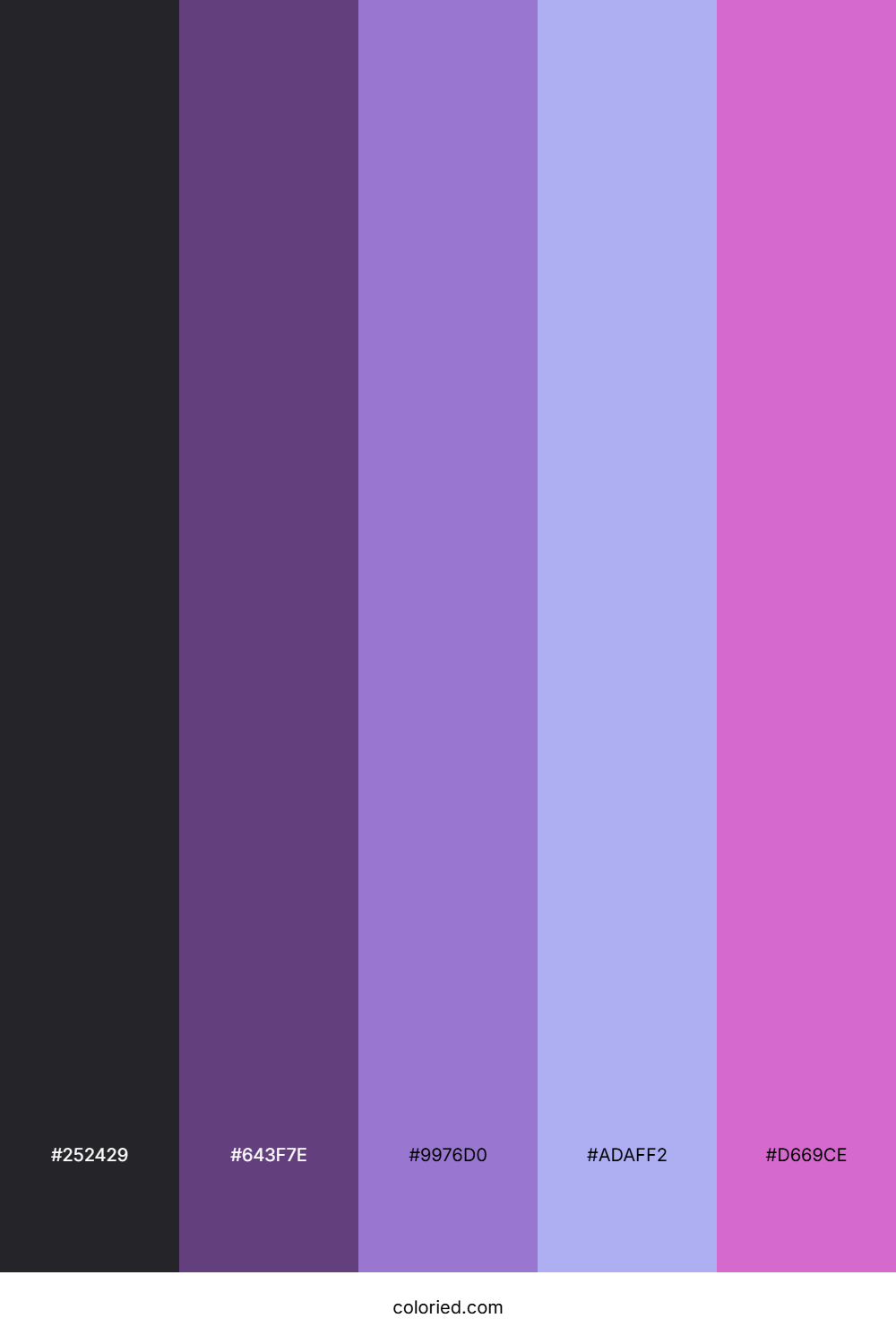 Violet Twilight Bloom Color Palette