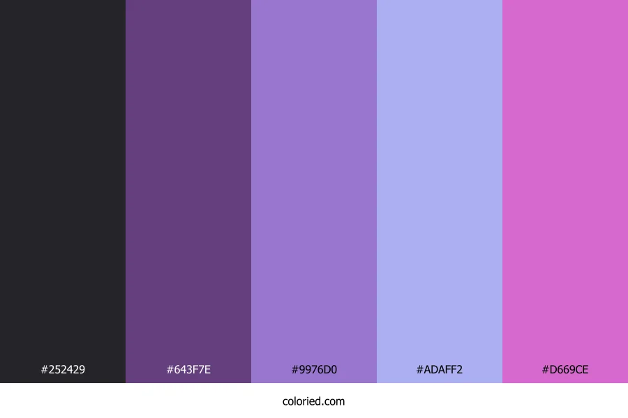 Violet Twilight Bloom Color Palette
