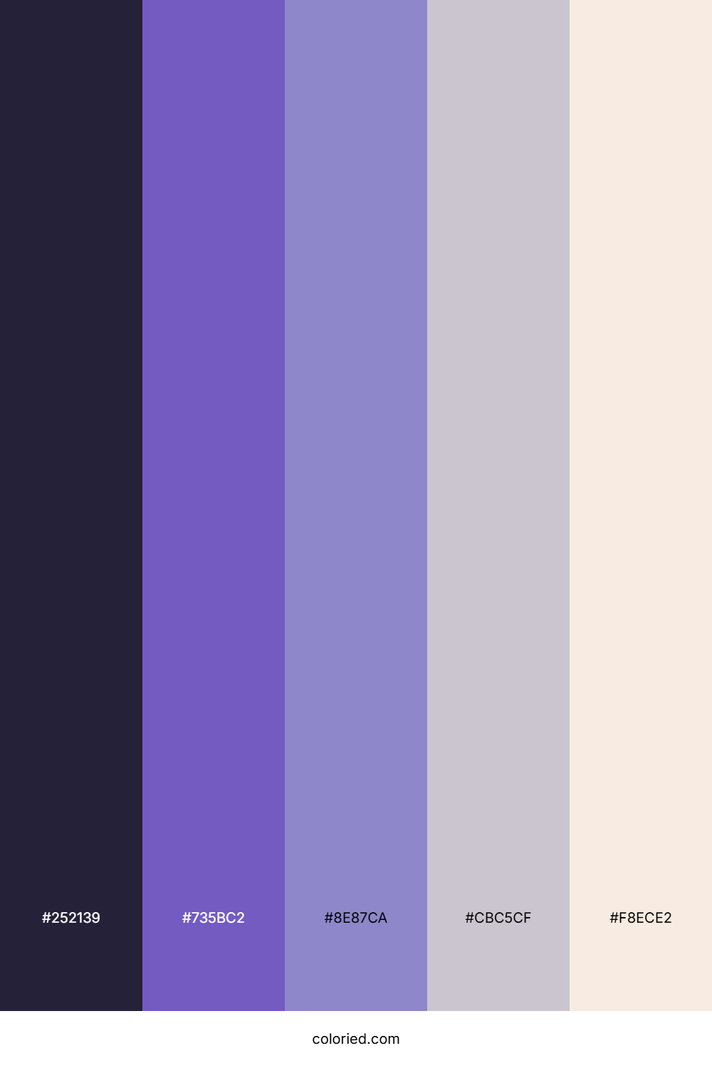 Violet Twilight Haze Color Palette