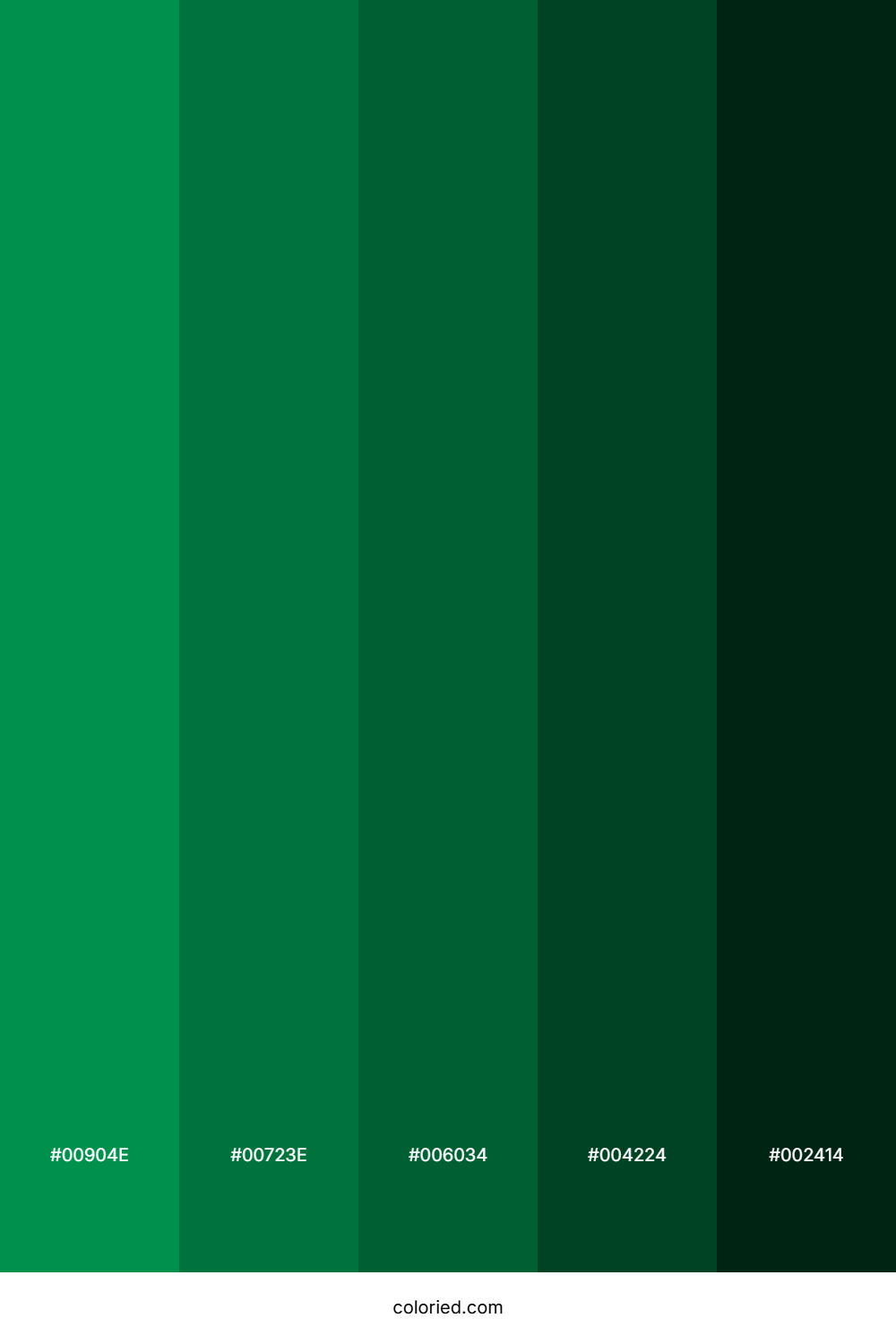 Viridian and Forest Color Palette