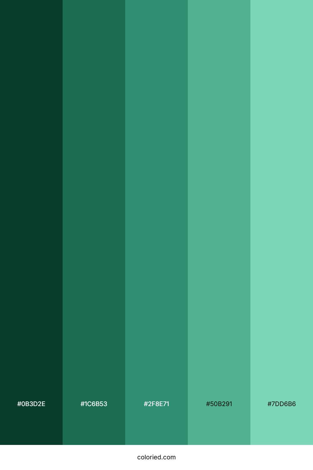 Viridian Green Color Palette