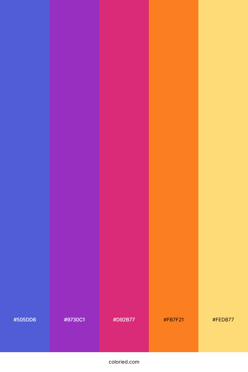 Vivid Blue and Magenta Color Palette