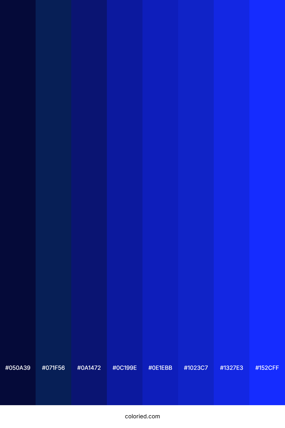 Vivid Blue Color Shades