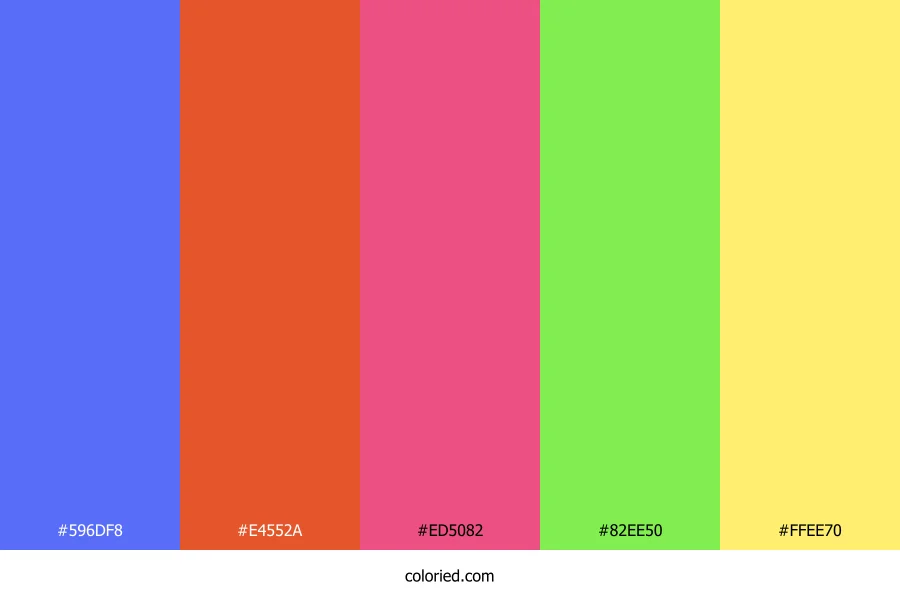 Vivid Sunset Meadow Color Palette