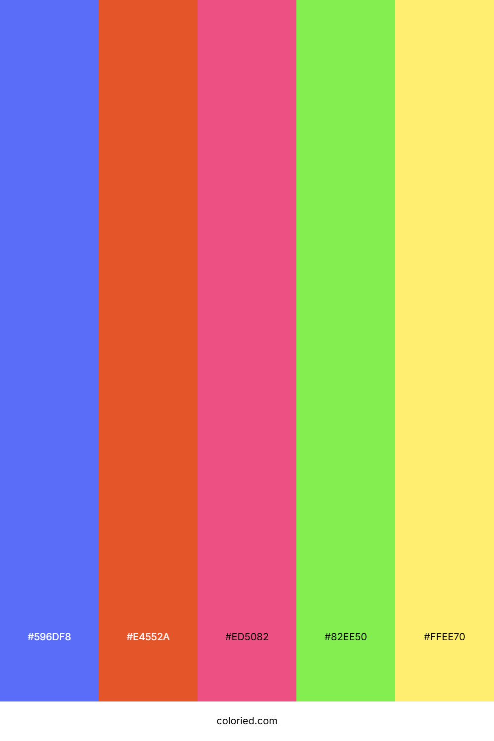 Vivid Sunset Meadow Palette