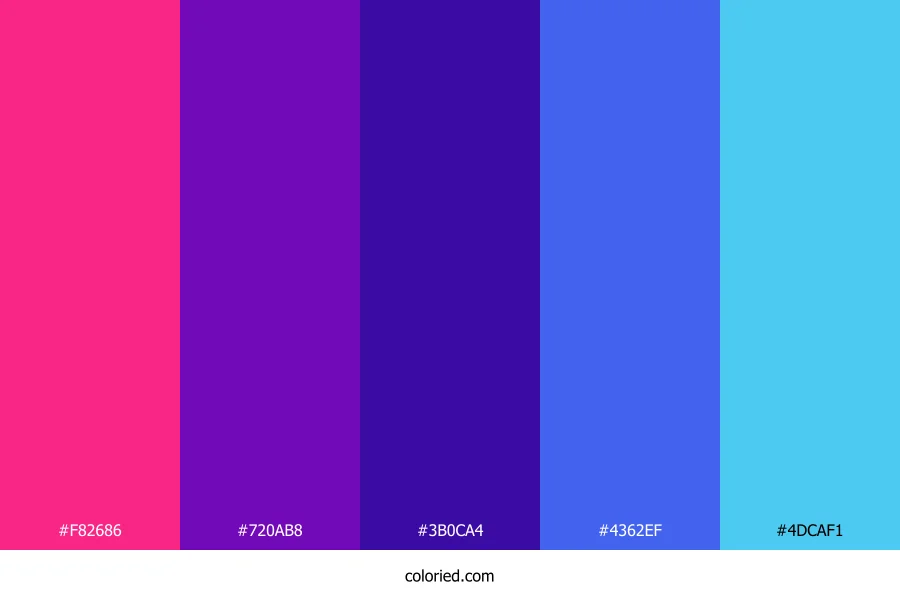Vivid Violet Wave Color Palette