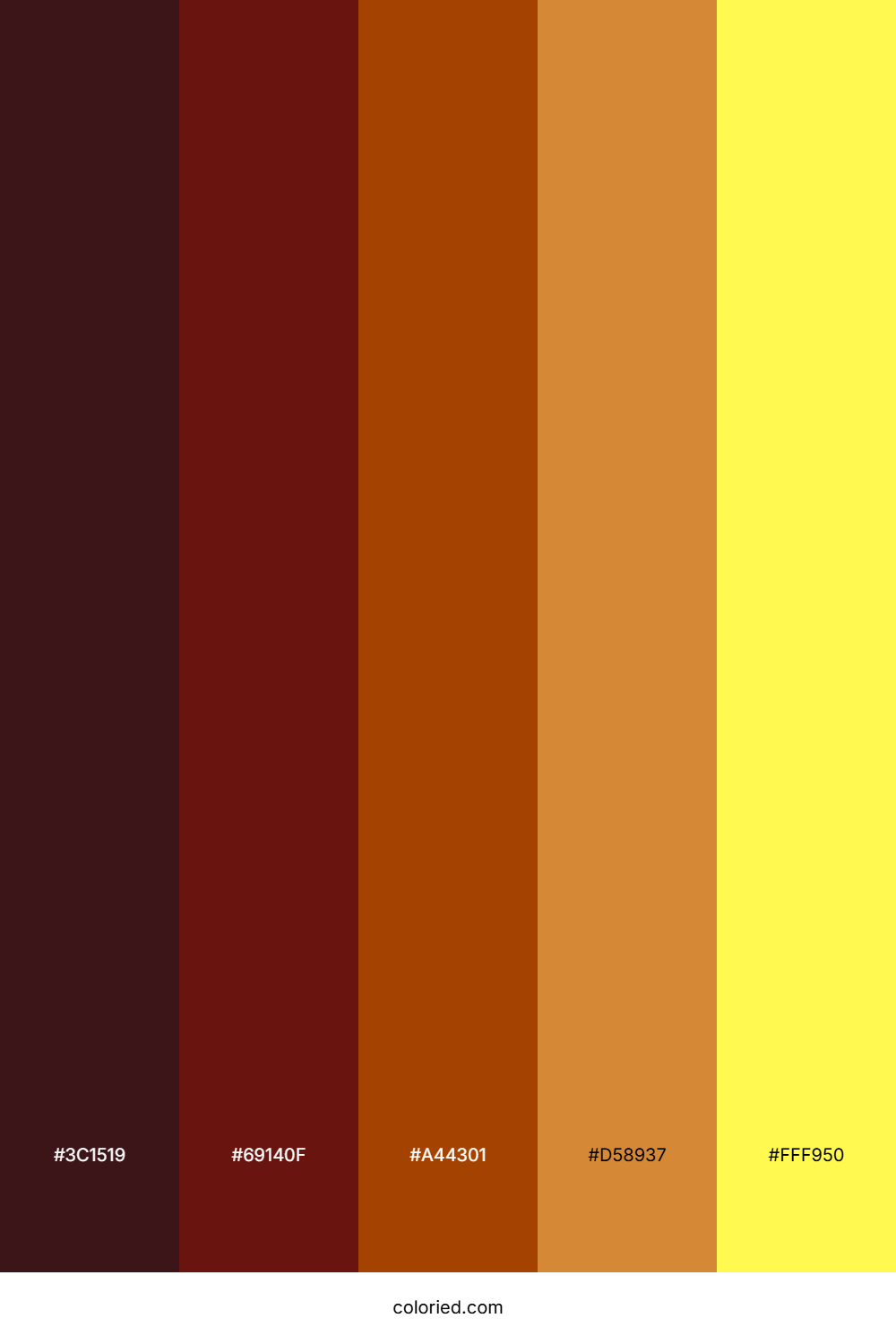 Volcano Sunset Spark Color Palette