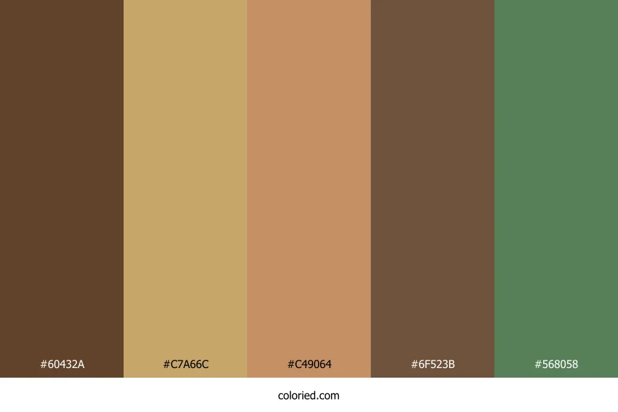Walnut and Sandstone Color Palette