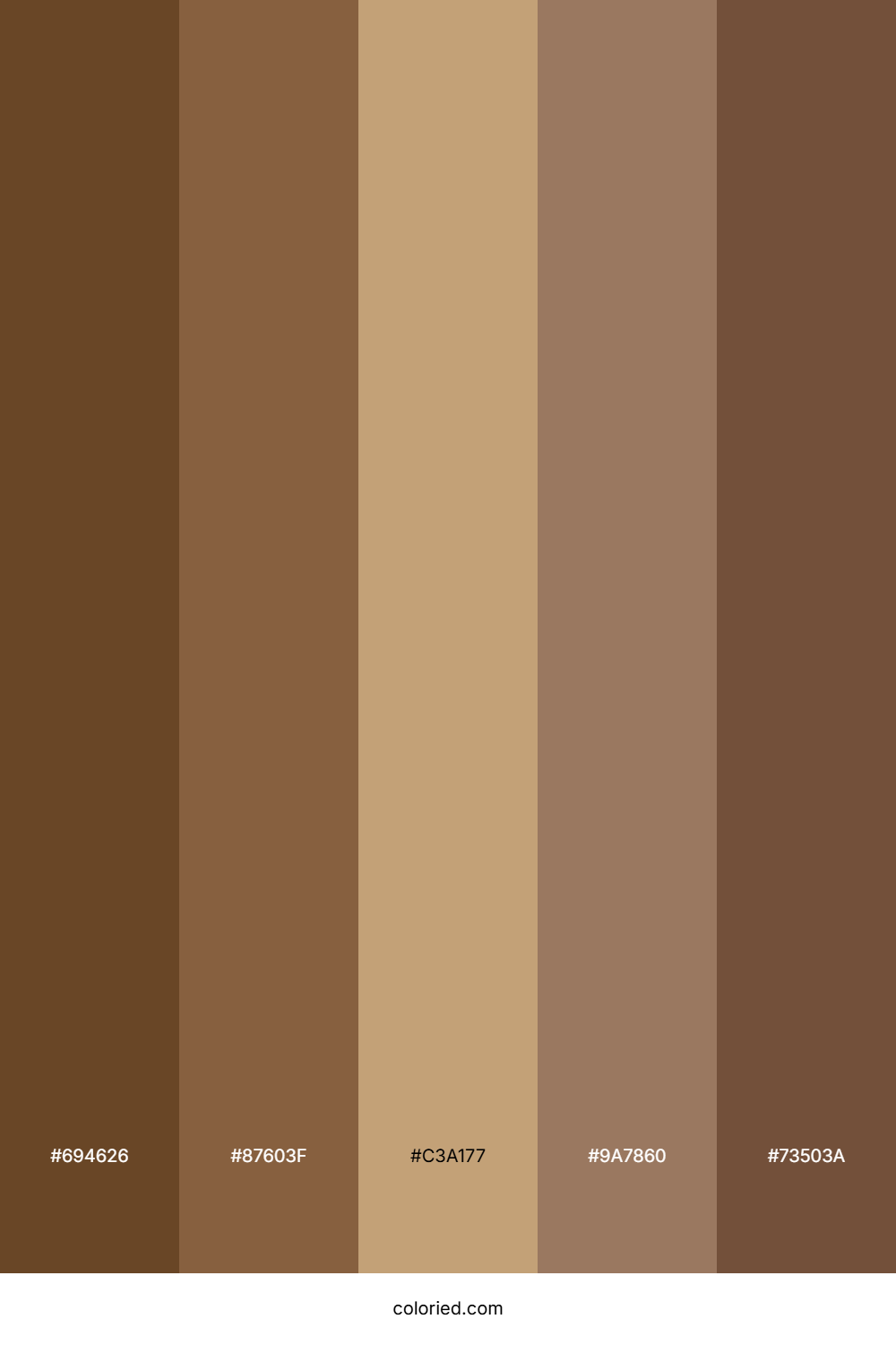 Walnut And Taupe Color Palette