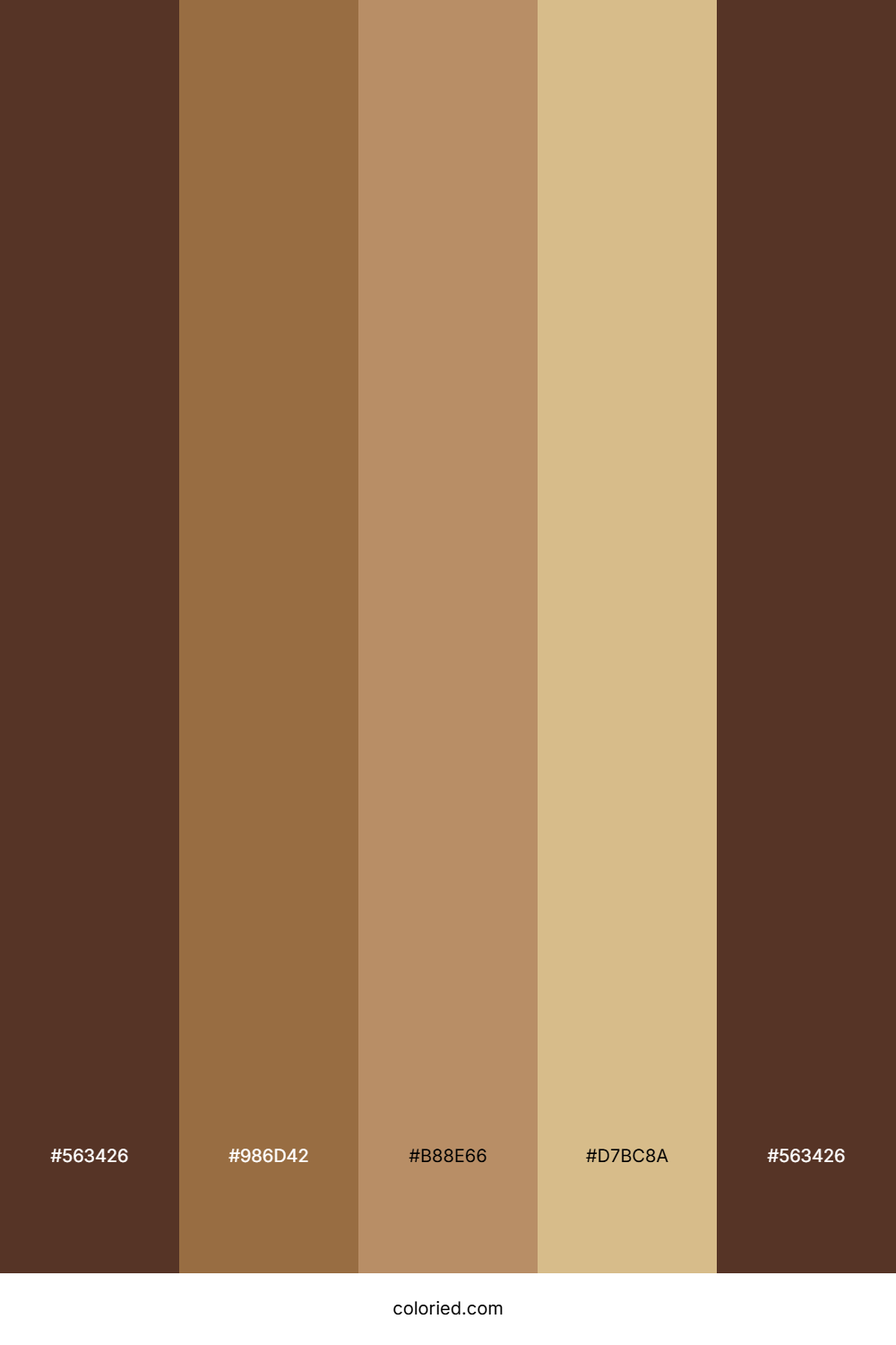 Walnut Brown And Beige Color Palette
