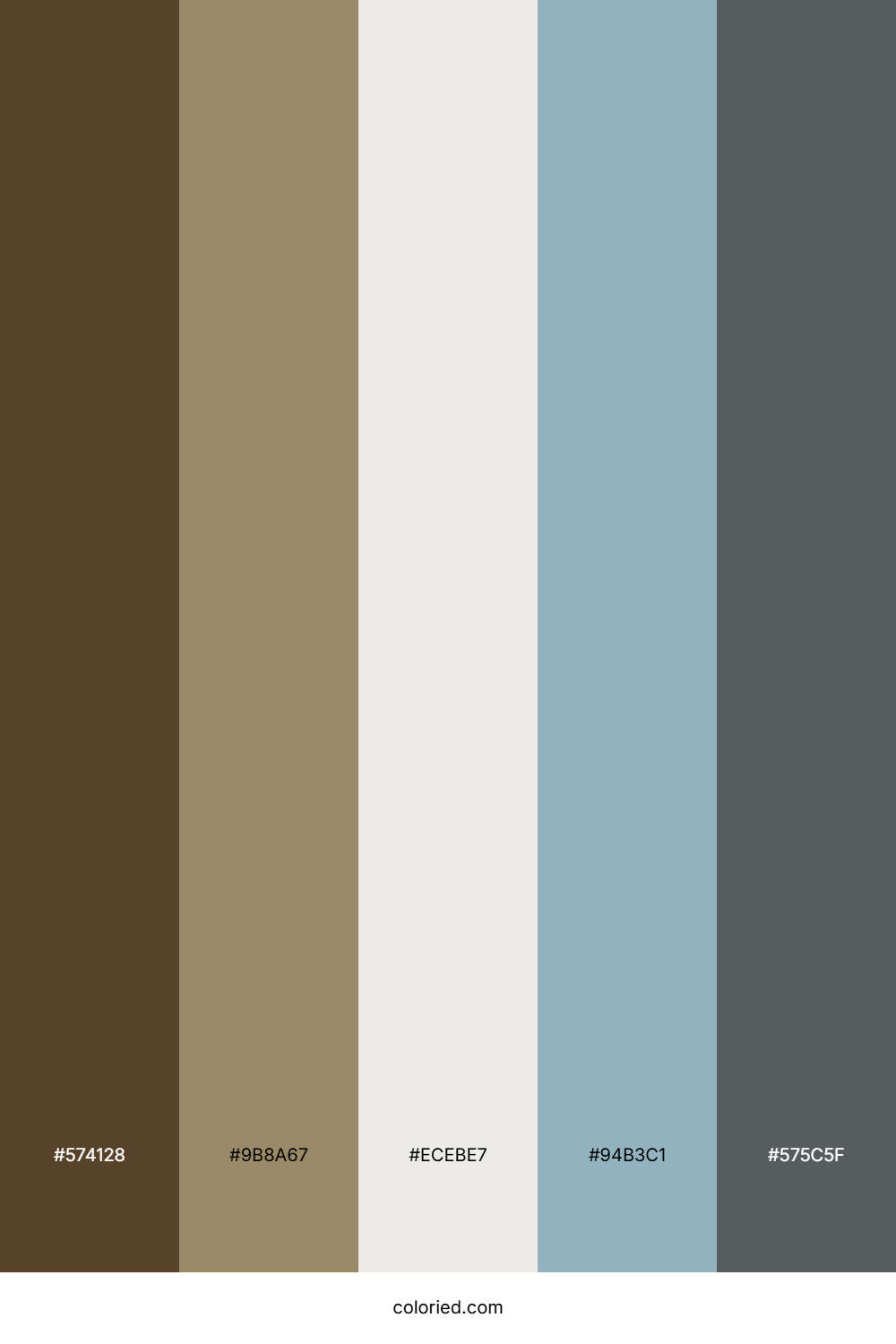 Walnut Fog Harbor Color Palette