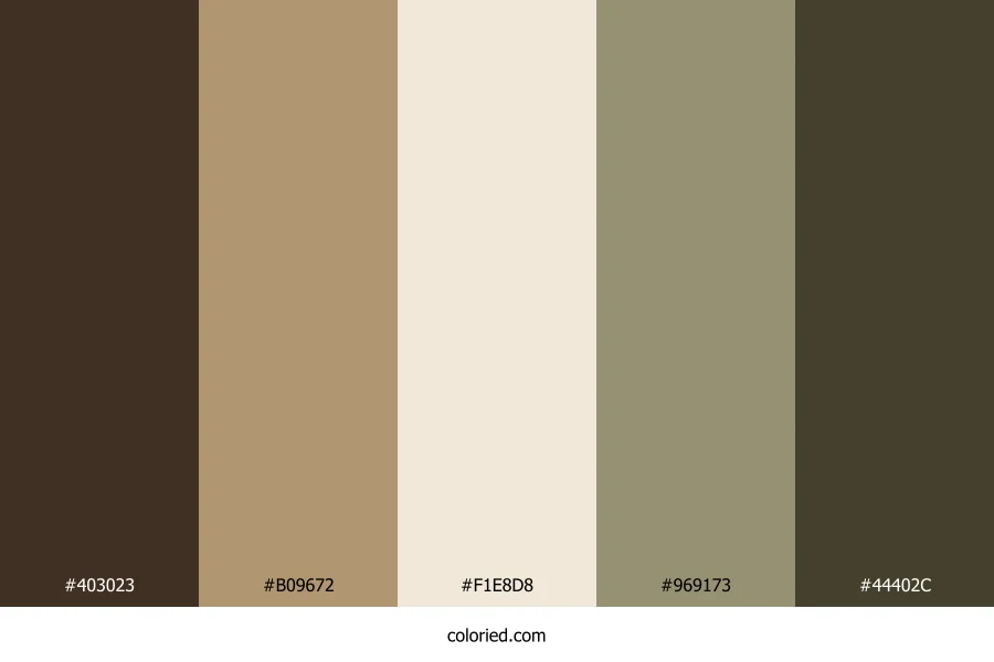 Walnut Meadow Mist Color Palette