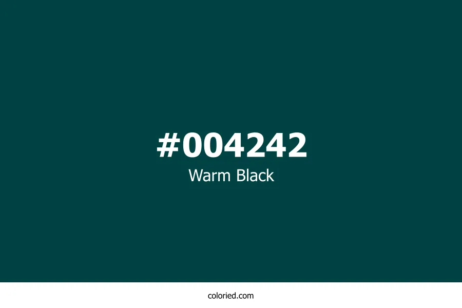 Warm Black Color