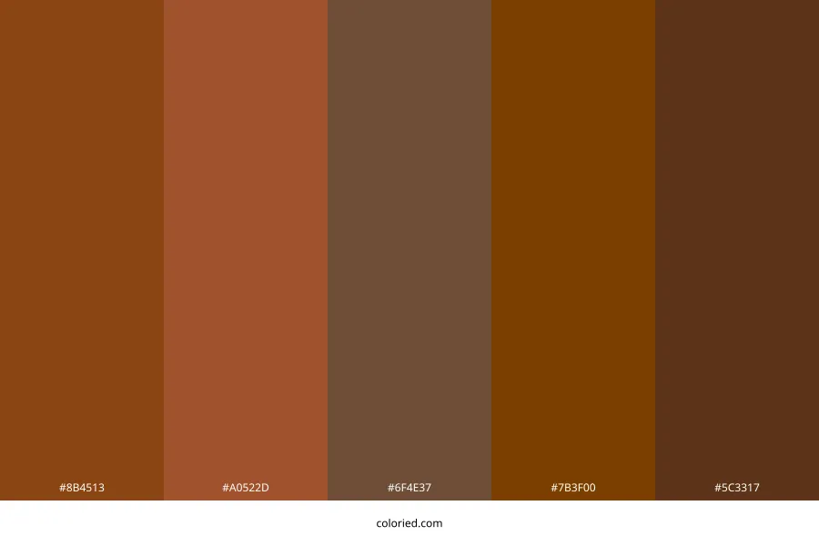 Warm Brown Color Palette