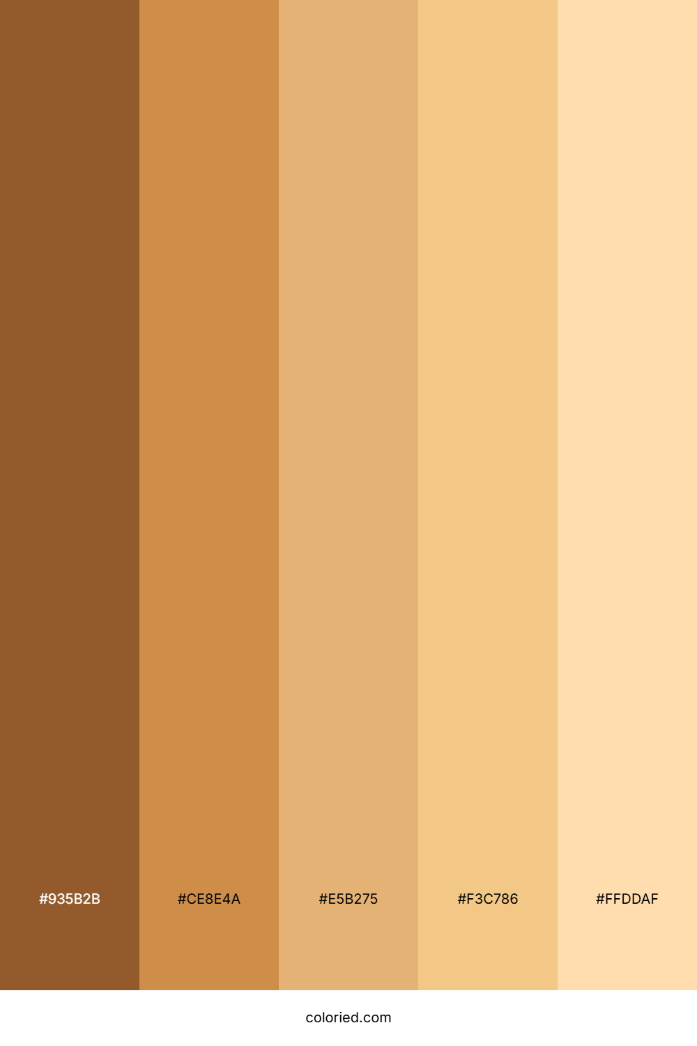 Warm Caramel and Honey Color Palette