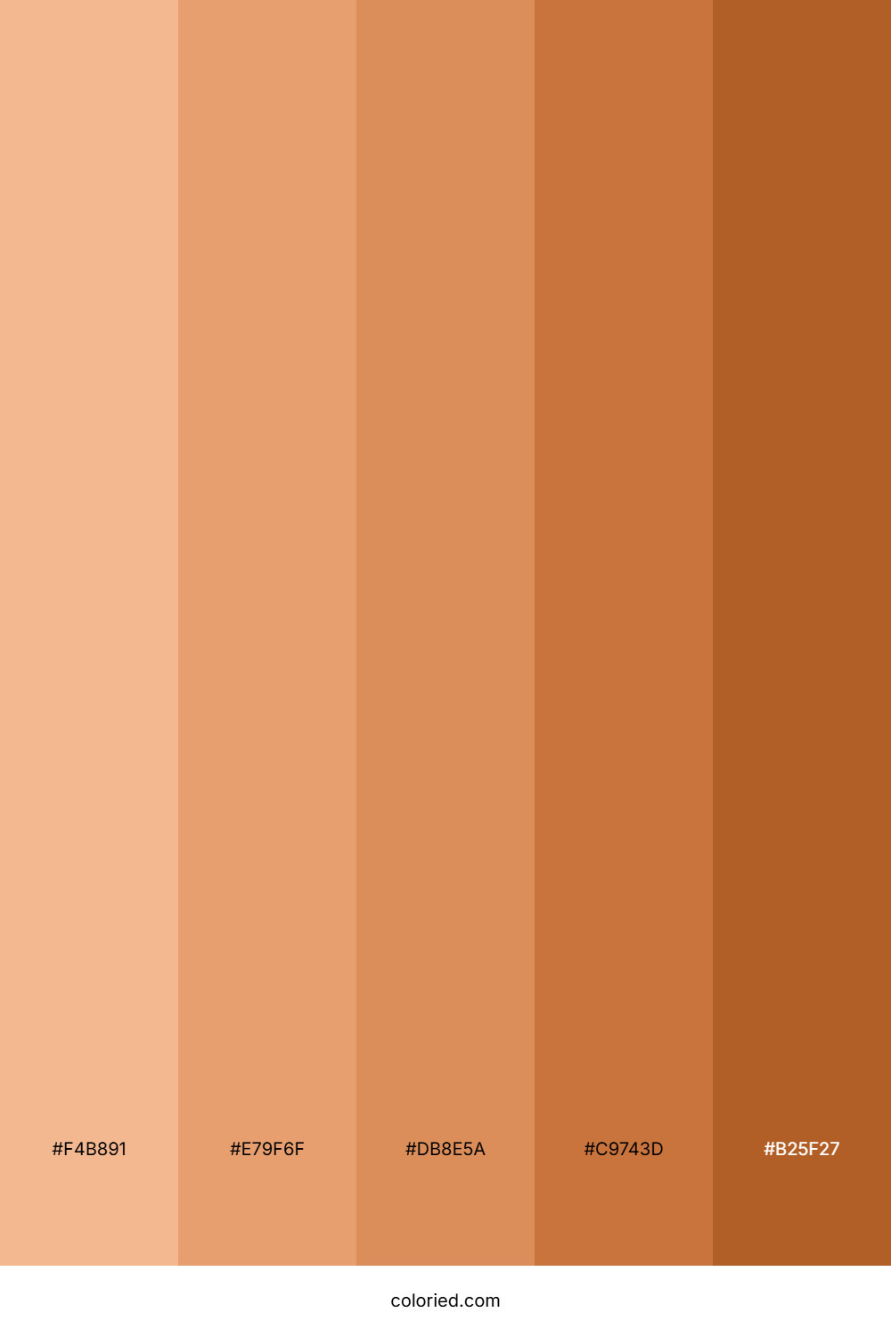Warm Caramel Glow Color Palette