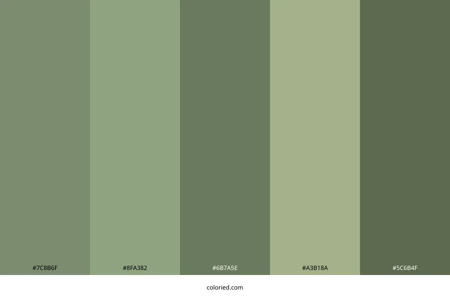 Warm Eucalyptus Color Palette