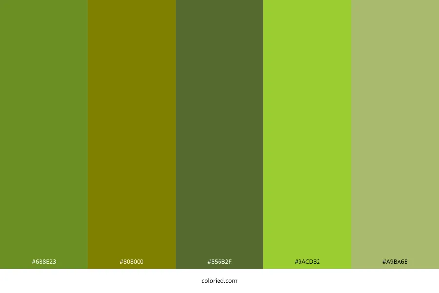 Warm Green Color Palette