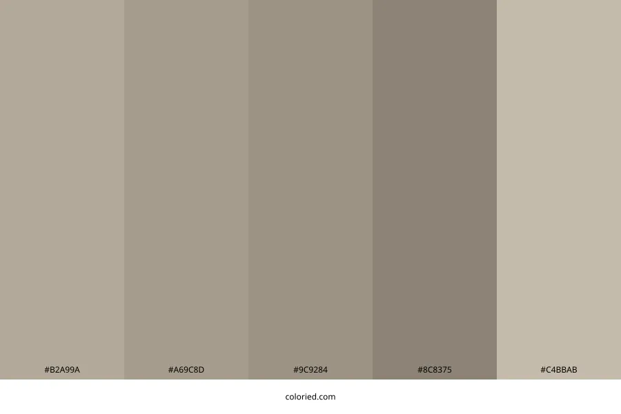 Warm Greige Color Palette