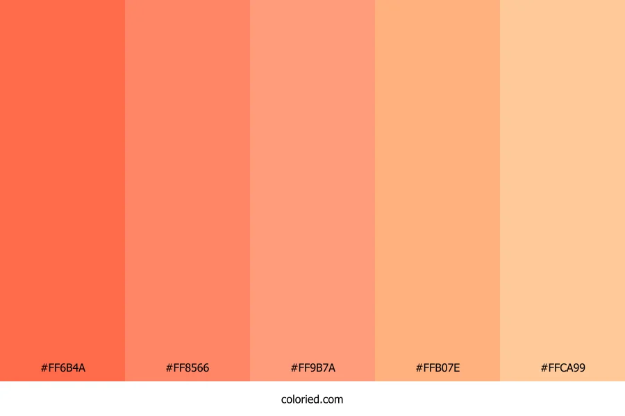 Warm Red and Orange Color Palette