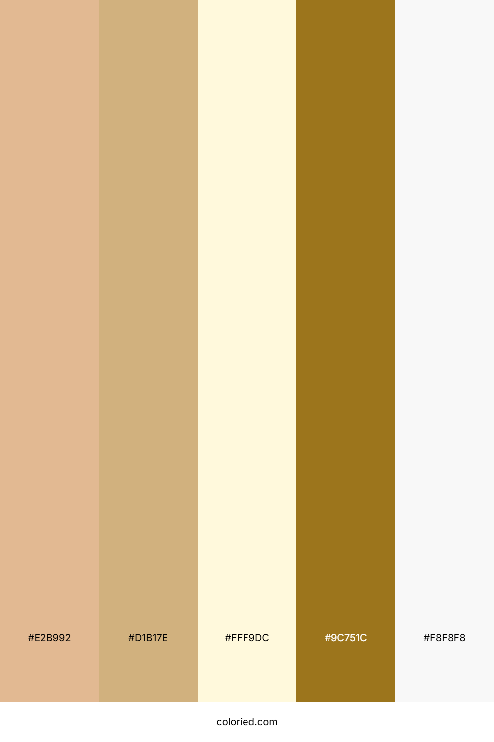 Warm Sand and Honey Gold Color Palette