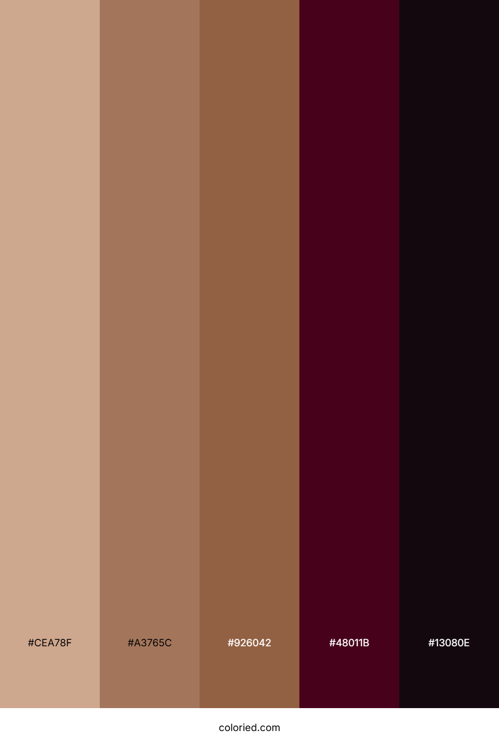 Warm Taupe and Burgundy Color Palette