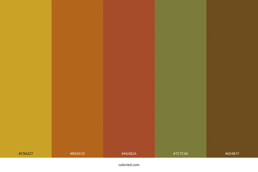 Warm True Autumn Color Palette