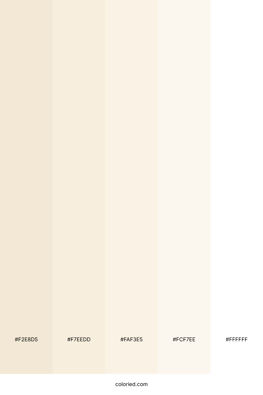 Warm White Color Palette