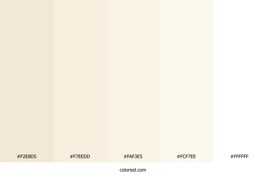 Warm White Color Palette