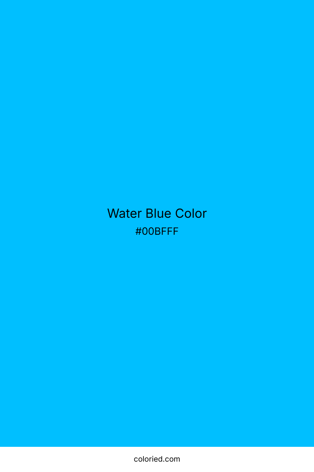 Water Blue Color