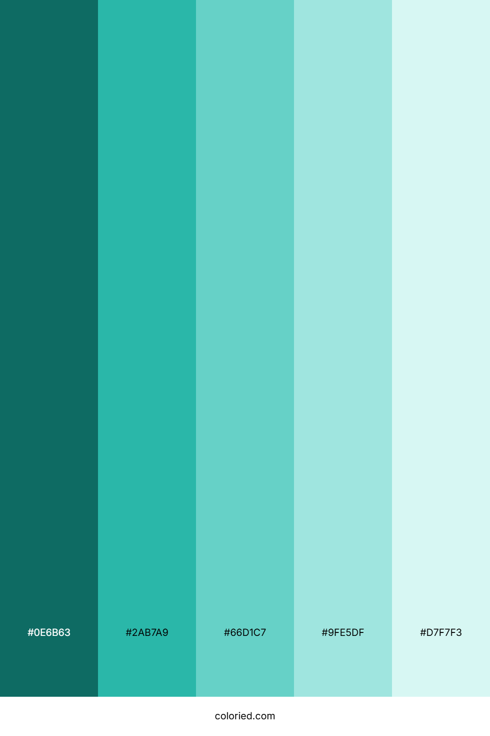 Water Gradient Color Palette