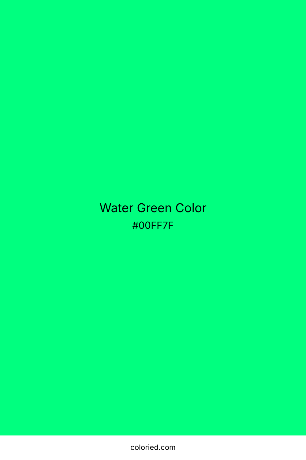 Water Green Color