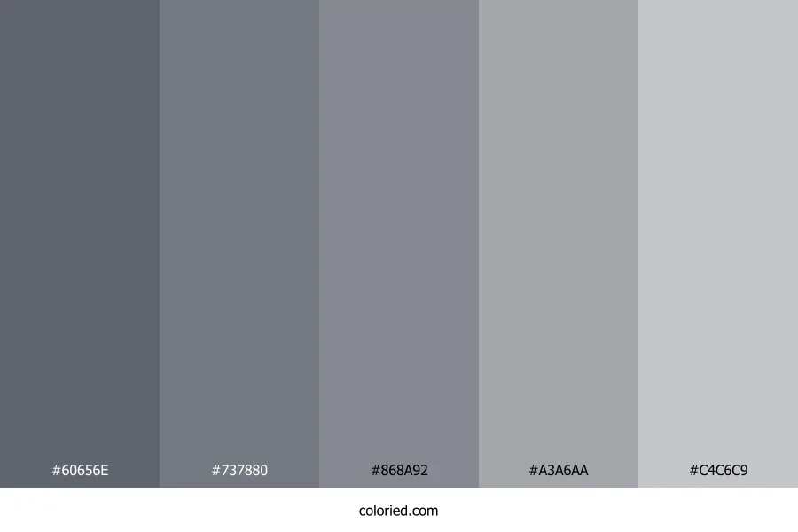 Web Gray Color Palette