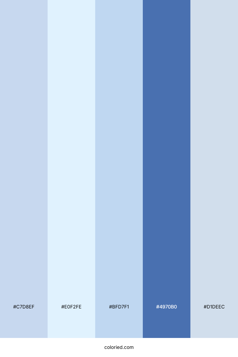 Web Light Blue and Medium Blue Color Palette