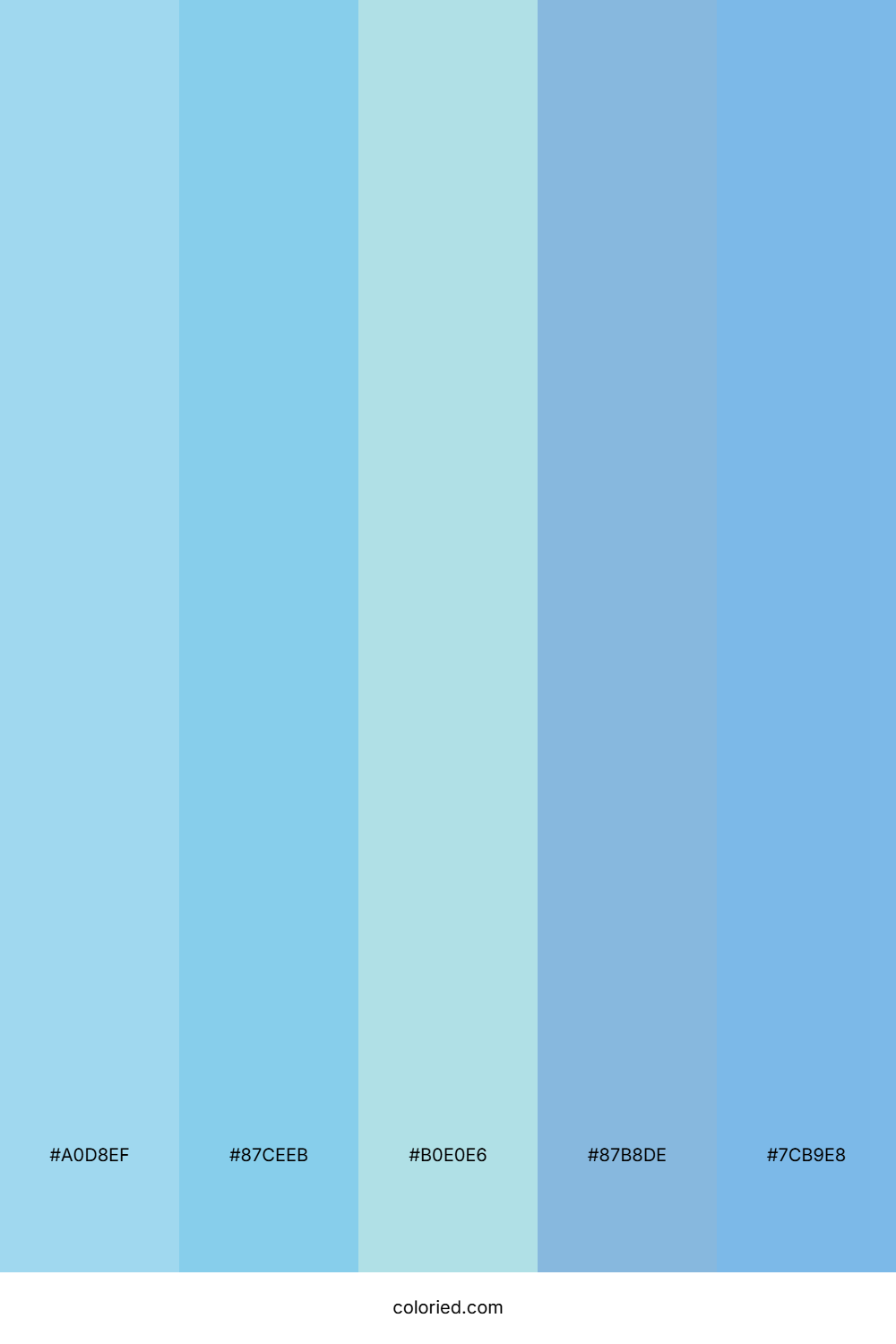 Web Light Blue Color Palette