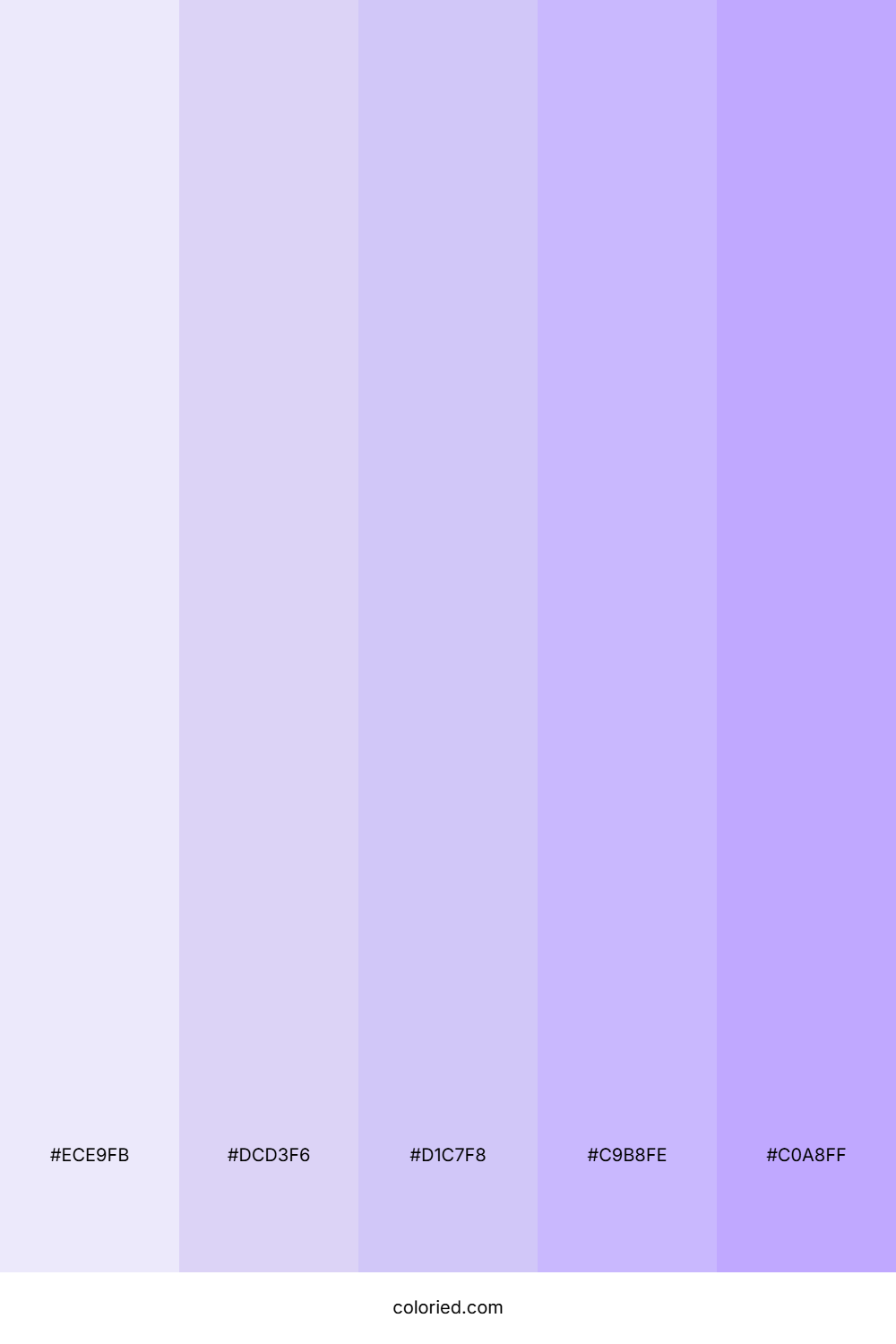 White and Lavender Color Palette