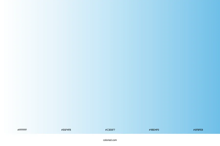 White and Light Blue Gradient