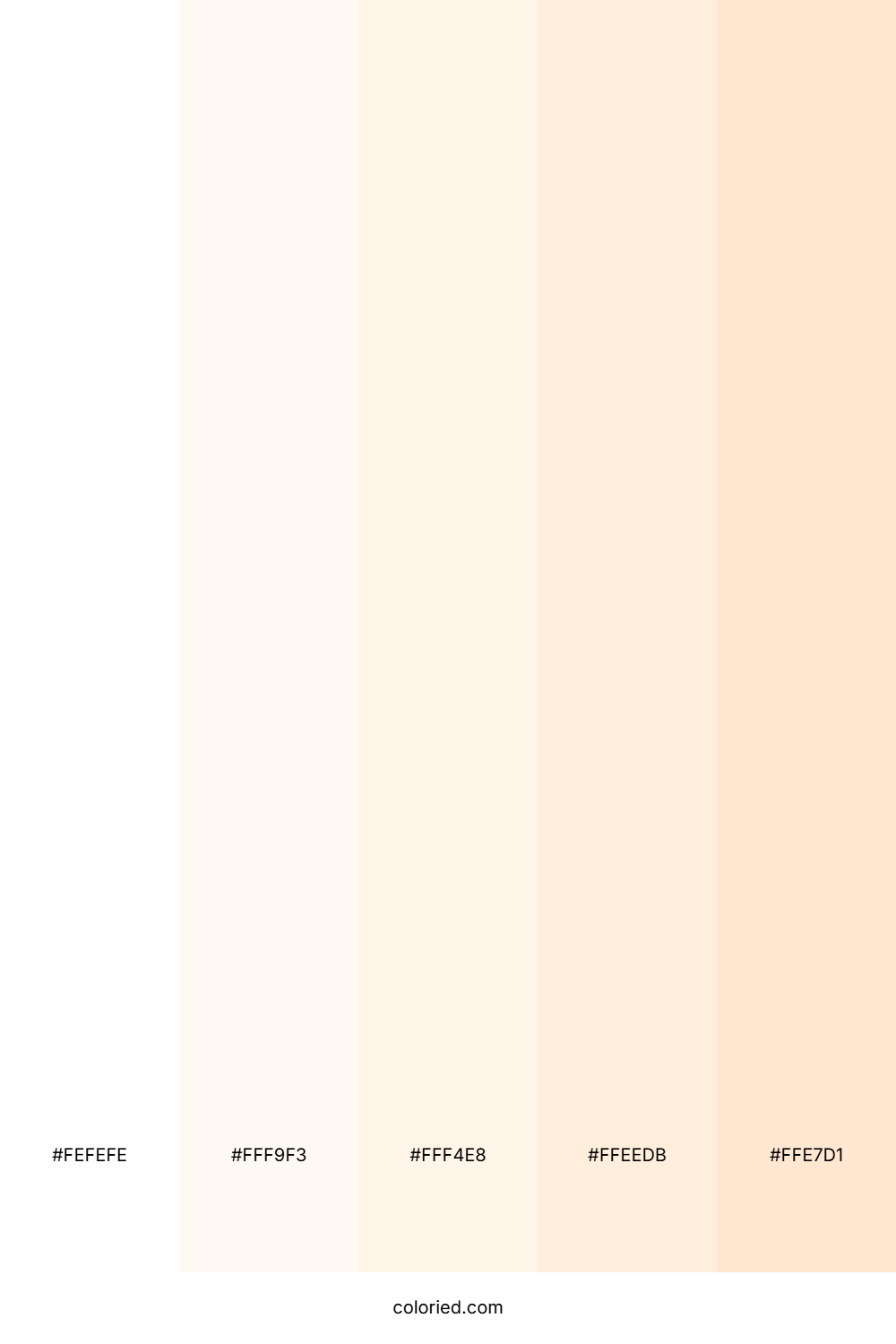 White and Soft Cream Color Palette