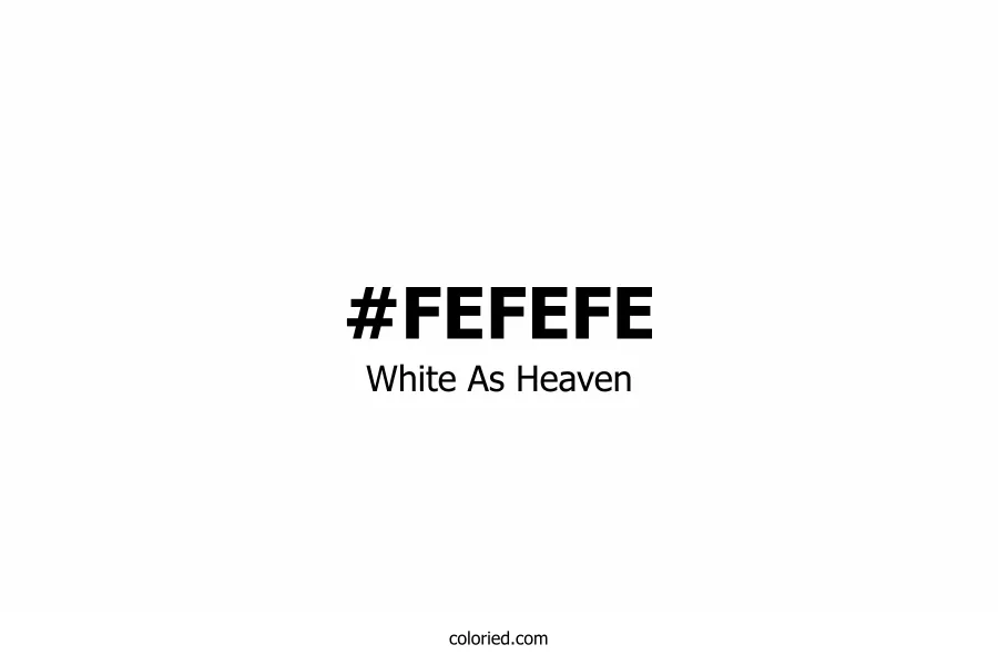 White As Heaven Color