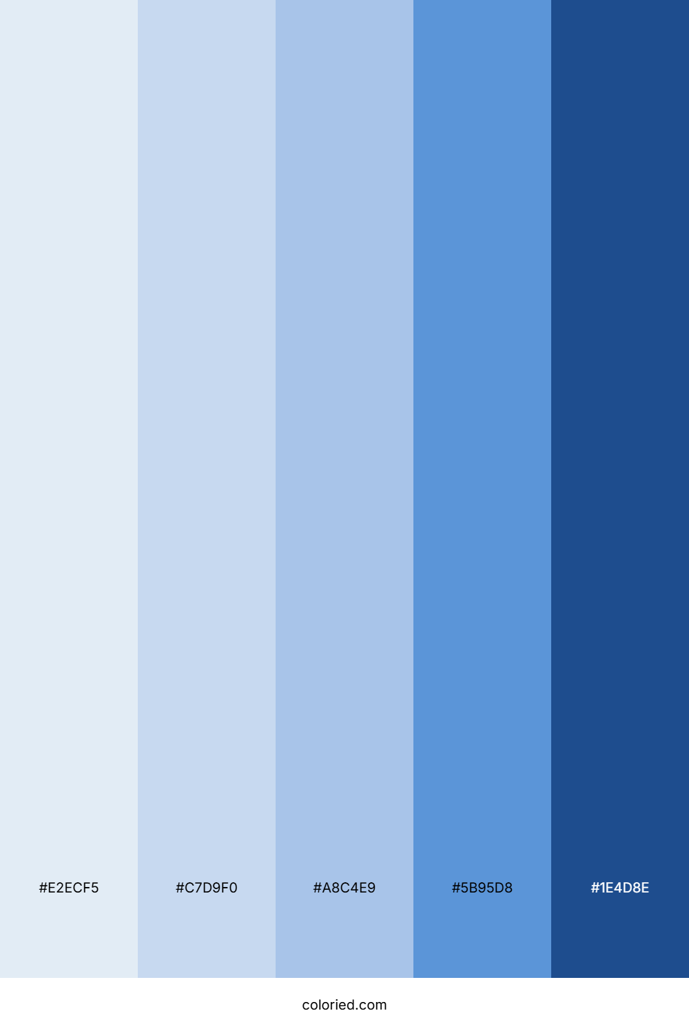 White-Blue Gradient Color Palette
