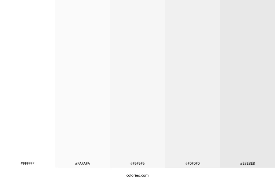 White Color Palette