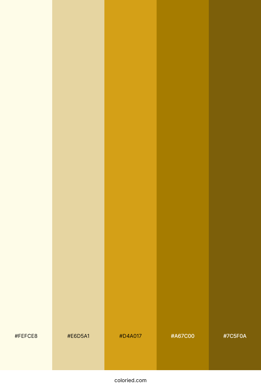 White Gold Gradient Color Palette